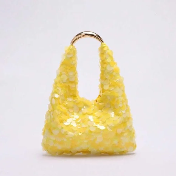 🌟 Yellow Sequin Bag 🌟 - Picture 6 of 7